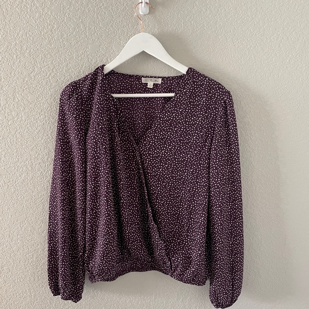 Medium purple blouse